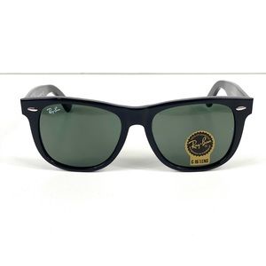 Ray-Ban RB2140 901 Classic Wayfarer Sunglasses Black Green G-15 Lens 54mm